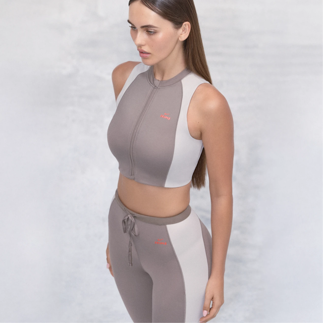 NikeSKIMS Shine Front Zip Bra