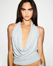 Smooth Layers Deep Plunge Halter Top